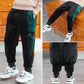 Boys Plus Velvet Pants Gold Silk Double-sided Velvet Plus Velvet Thick Trousers Autumn and Winter Models In The Big Children's Warm Pants