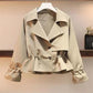 Suit Women Autumn Short Windbreaker Women's Jacket Plus Size Women's Slimming Vest Skirt Two-piece Suit