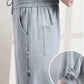 Cotton Casual Harem Pants Female Summer Beam Foot Guard Pants Female Korean Version Loose and Thin Gray Sweatpants