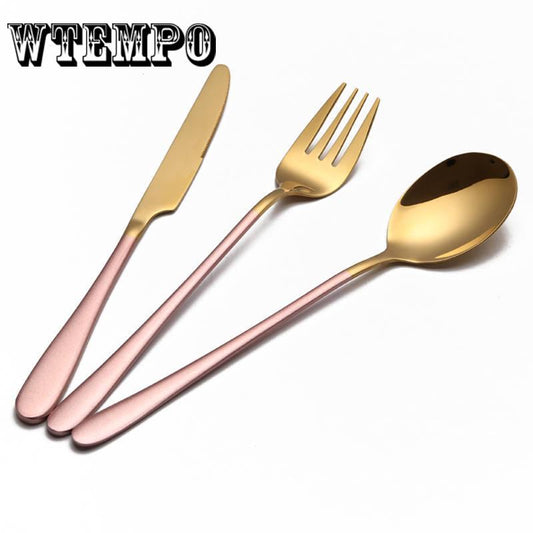 Fork Dinnerware Set Stainless Steel Cutlery Set 3pcs Knife Fork Set Tableware Cutleries