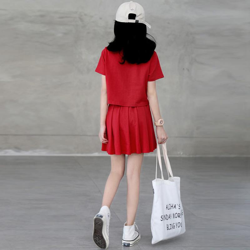 Two-Piece Suit Girls Summer Sweet and Comfortable Suit Girls Big Kids Children's Summer