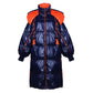Super Long Down Jacket Women Winter Bright White Duck Down Loose Bread Coat Bright Surface