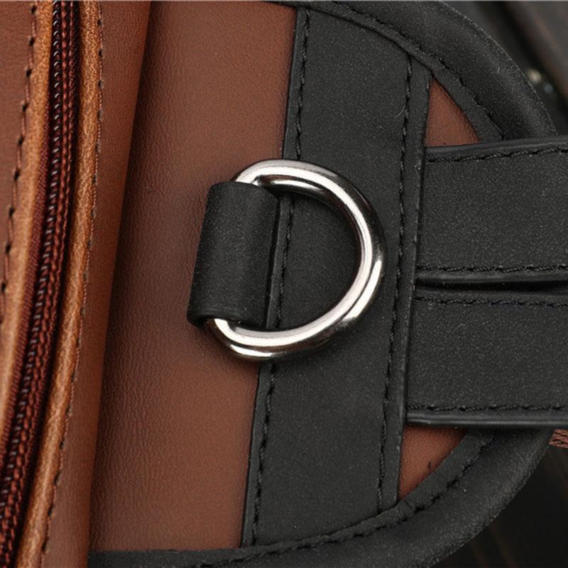 Casual Chest Bag Men Coffee Large Capacity Multi-pocket Shoulder Bag Outdoor Sports Pockets