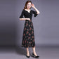 Women Fashion Florals Print Long Skirt Female Elastic High Waist Chiffon Casual Beach Skirts Summer