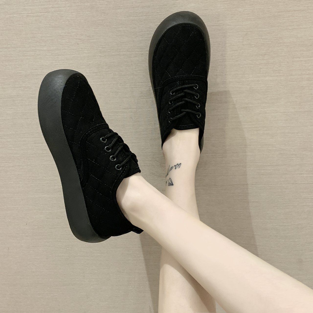 Cotton Shoes Women's Winter Fashion All-match Plus Velvet One-step Warm Shoes