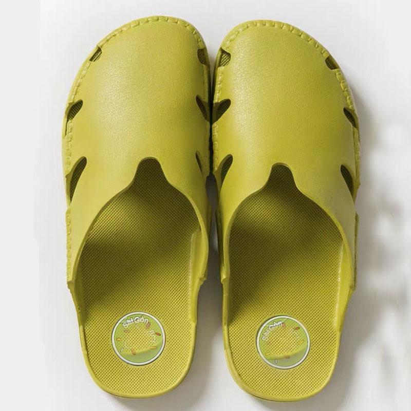 Women's Vietnamese Natural Rubber Slippers Women's Baotou Retro Beach Casual Breathable Non-slip Latex Sandals