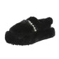 Hairy Pearl Casual Flat Shoes Shoes Women's Outer Wear Warm Soft Cotton Shoes Casual Peas Shoes Plus Velvet Platform Moccasin Shoes
