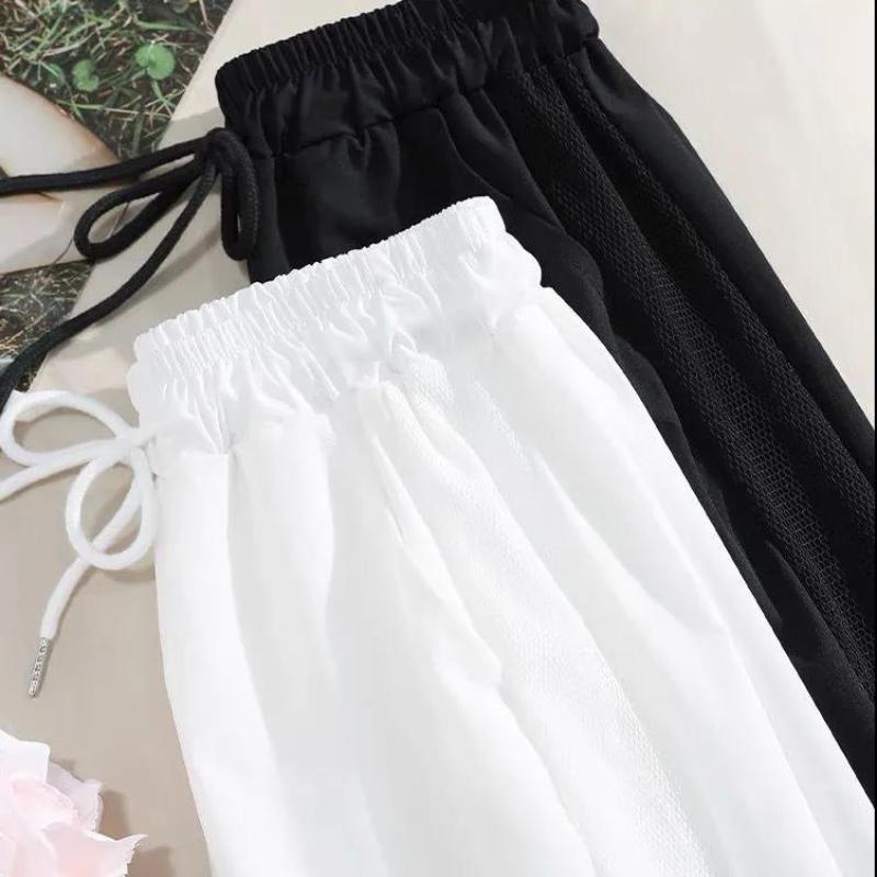 Ins Tide Sports Pants Female Students Summer Thin Section Beam Feet Were Thin All-match Japanese and Korean Casual Nine-point Pants