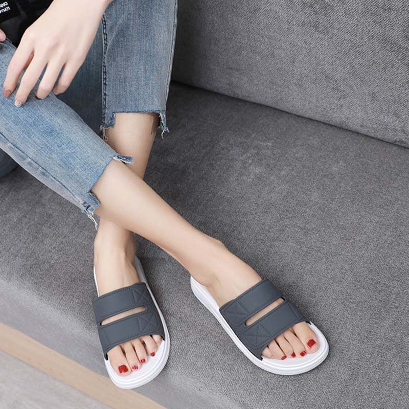 Thick-soled Slippers Women Summer Wear Students Korean Fashion All-match Home Non-slip Sandals and Slippers