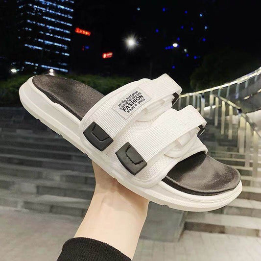 Men's Sandals Summer Casual Soft-soled Slippers Couple Beach Shoes Wear Student Slipper Men's Slippers