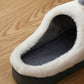 Cotton Slippers for Men and Women In Autumn and Winter Couples Indoor Non-slip Thick-soled Warm Half-heeled Slippers