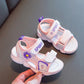 Girl's Sandals Girls Shoes In Summer Soft Sole Flat Beach Sandals Anti-slip Little Daisy Decoration Casual Light Sandals