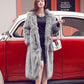 Winter Warm Faux Fox Fur Coat Thickened and Thin Long Fur Coat