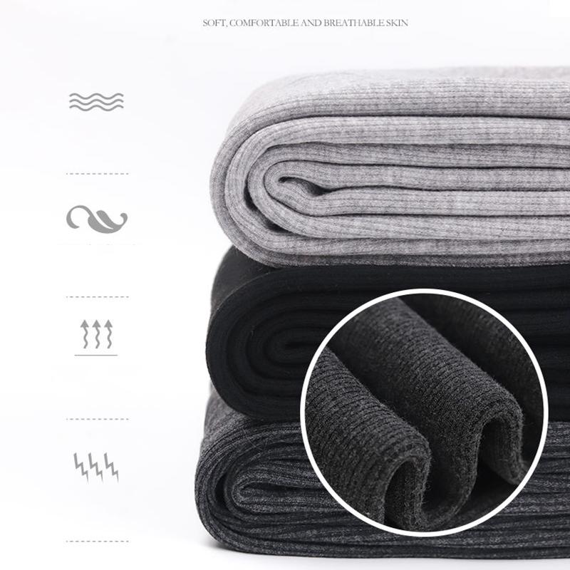 Warm and Velvet Padded Leggings Women's Outer Wear Was Thin Warm Pants Cotton Vertical Strips High Waist Step-on-the-foot Pantyhose