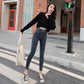 Retro High-waisted Skinny Pencil Pants Spring and Autumn Looks Thin and Versatile Skinny Nine-point Jeans Women
