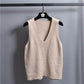 Autumn and Winter Short Loose Bottoming Shirt Waistcoat All-match V-neck Sweater Fashion Sleeveless Women's Vest
