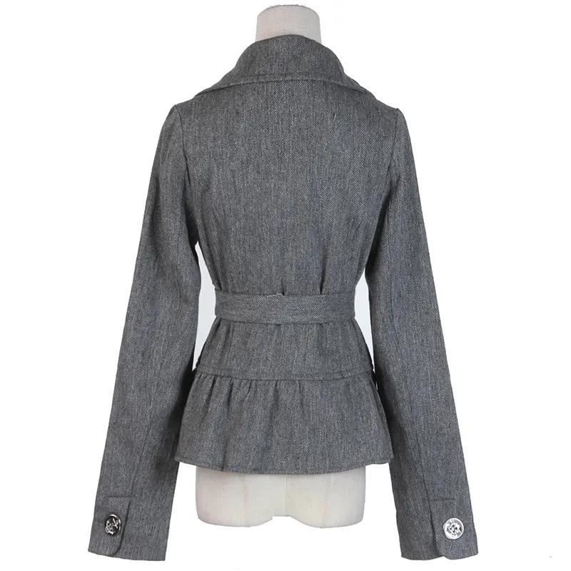 Short Windbreaker Women's Small Autumn and Winter Slim Slimming Leisure Jacket with Belt