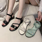 Female Summer Student Sandals Korean Style Fashion Outer Wear Non-slip Flat Shoes Small Fresh Roman Beach Shoes