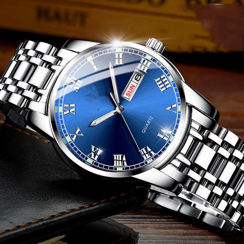 Luminous Sports Watches Mens Mechanical Watch Stainless Steel Clock