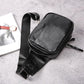 Chest Bag Men's Pu Leather Large-capacity Pockets Outdoor Riding Sports Messenger IPAD Package