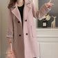 Urban Fashion Mid-length Women's Windbreaker Winter Sexy Slim-fit Plus Size Women's Jacket