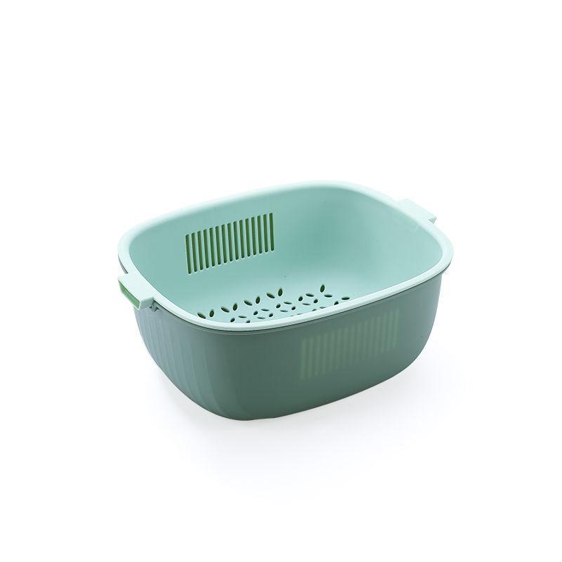 Drain Basket Plastic Kitchenware Daquan Multifunctional Fruit and Vegetable Washing Basket Two-piece Set