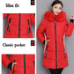 Winter Clothes Korean Version of Cotton-padded Jacket Women's Large Fur Collar Jacket Slim Slimming Cotton-padded Jacket Mid-length
