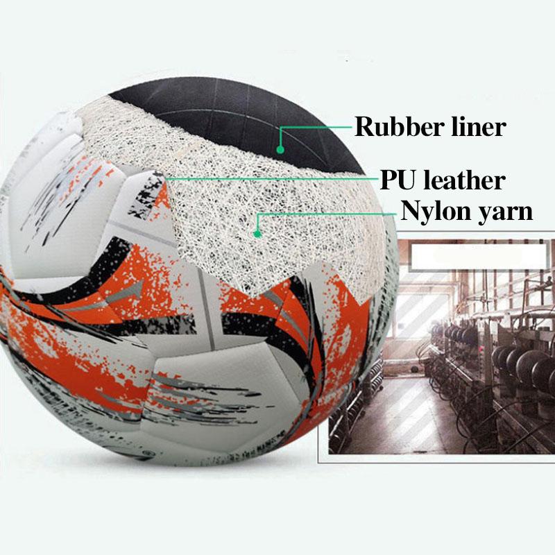Size 4/5 Triangle Cyclone Soccer Ball Explosion-proof Soccer PU Leather Wearable Football Competition Ball