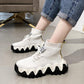 Plus Size 35-39 Summer Women Ins Mesh Sneakers Student High-top Non-slip Basketball Shoes Breathable Running Shoes