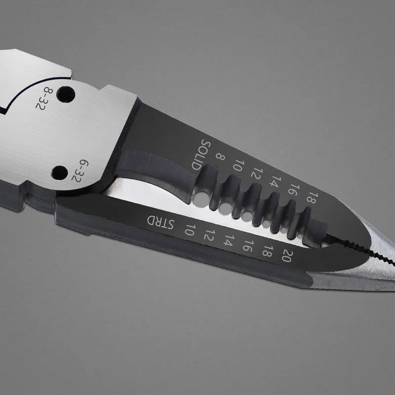 Electrician Manual Wire Stripping Pliers 8 Inch Stripping Wire Stripping Pliers Special Tools for Cutting and Crimping Cutting Pliers