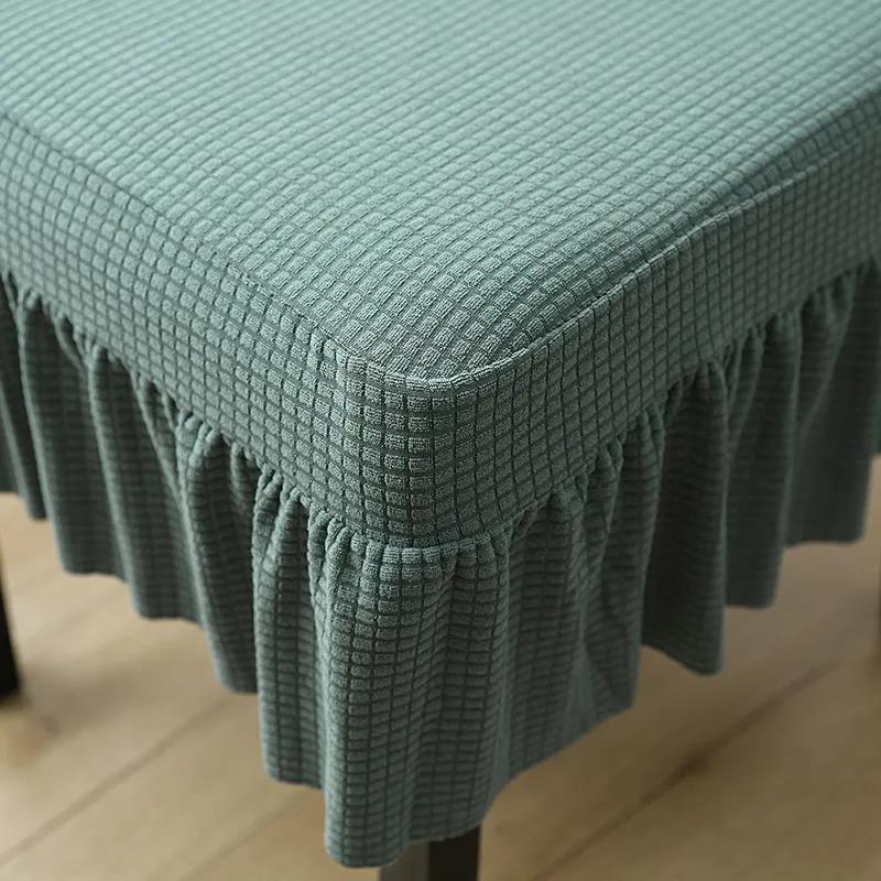 Thick Solid Jacquard Chair Covers Spandex for Wedding Dining Room Office Banquet Housse De Chaise Chair Cover