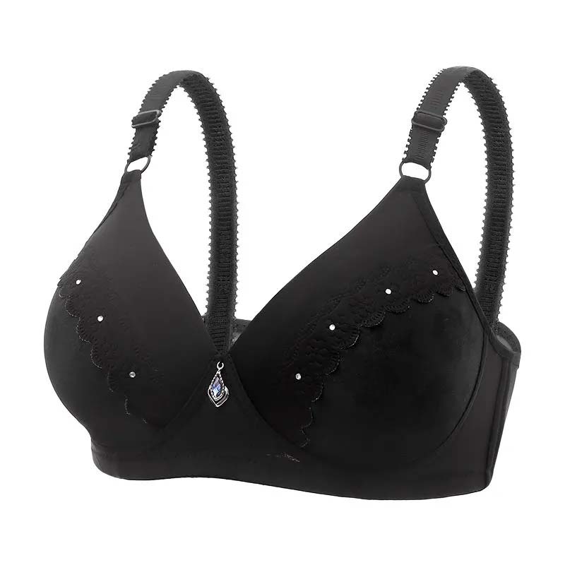 Ladies Bra Thin Anti-sagging Breathable No Steel Ring Gathering Sweat-absorbing Comfortable Skin-friendly Soft Bra