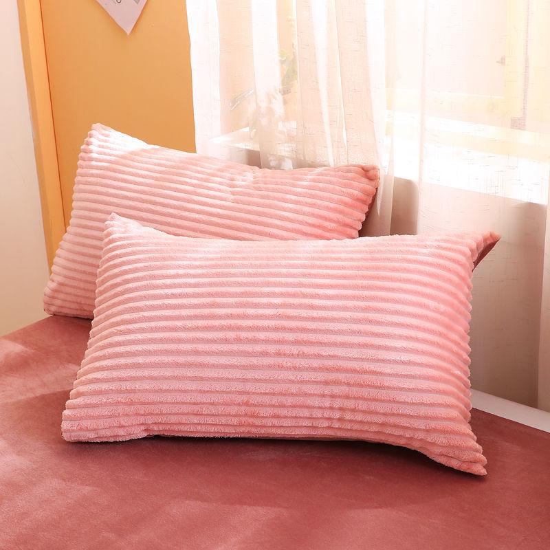 Double-sided Velvet Pocket Pillowcase Autumn and Winter Crystal Velvet Pillowcase Single Warm Pillowcase