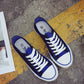 Black and Red Low-cut Canvas Women's Shoes Color Matching Female Student Korean Harajuku Style