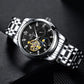 Men Stailness Steel Band Automatic Mechanical Watch Fashion Men Luminous Date Business Wristwatch