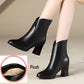Autumn Winter Boots Martin Boots Women's Leather Shoes Women's Snow Boots Winter Plus Velvet Shoes