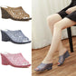 Summer Ladies Crystal Thick Bottom Wedges Plastic Sandals Jelly High-heeled Crystal Fashion Mother Non-slip Sandals One Size Smaller