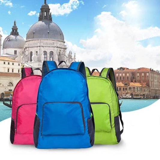 Korean Version of The Multifunctional Travel Backpack Outdoor Climbing Bag Storage Bag Simple and Lightweight Folding Backpack