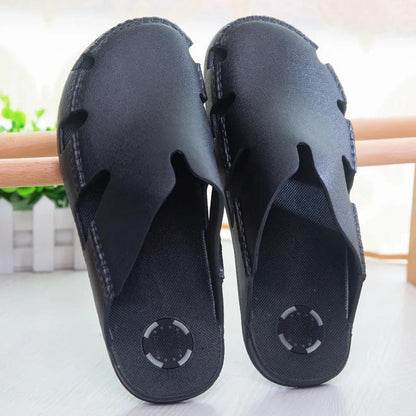 Vietnam Natural Rubber Slippers Men's Summer Baotou Retro Beach Casual Breathable Non-slip Latex Sandals