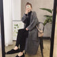 Korean Version of The Spring and Autumn New Women's Casual Loose Loose Slim Mid-length Knitted Cardigan All-match Sweater