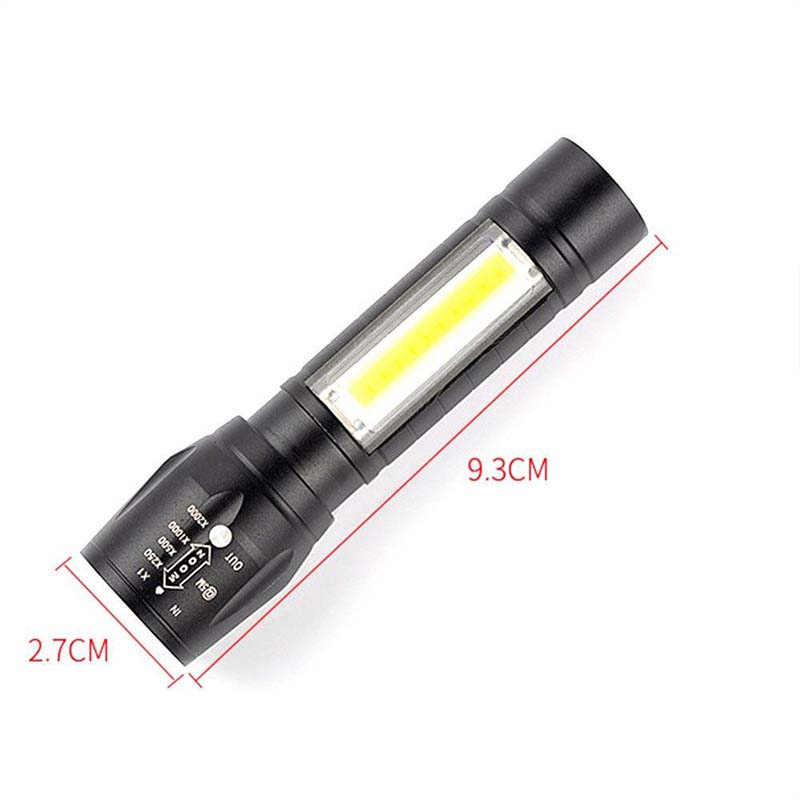 Multi-function USB Rechargeable COB LED Outdoor Light Flashlight Flashlight