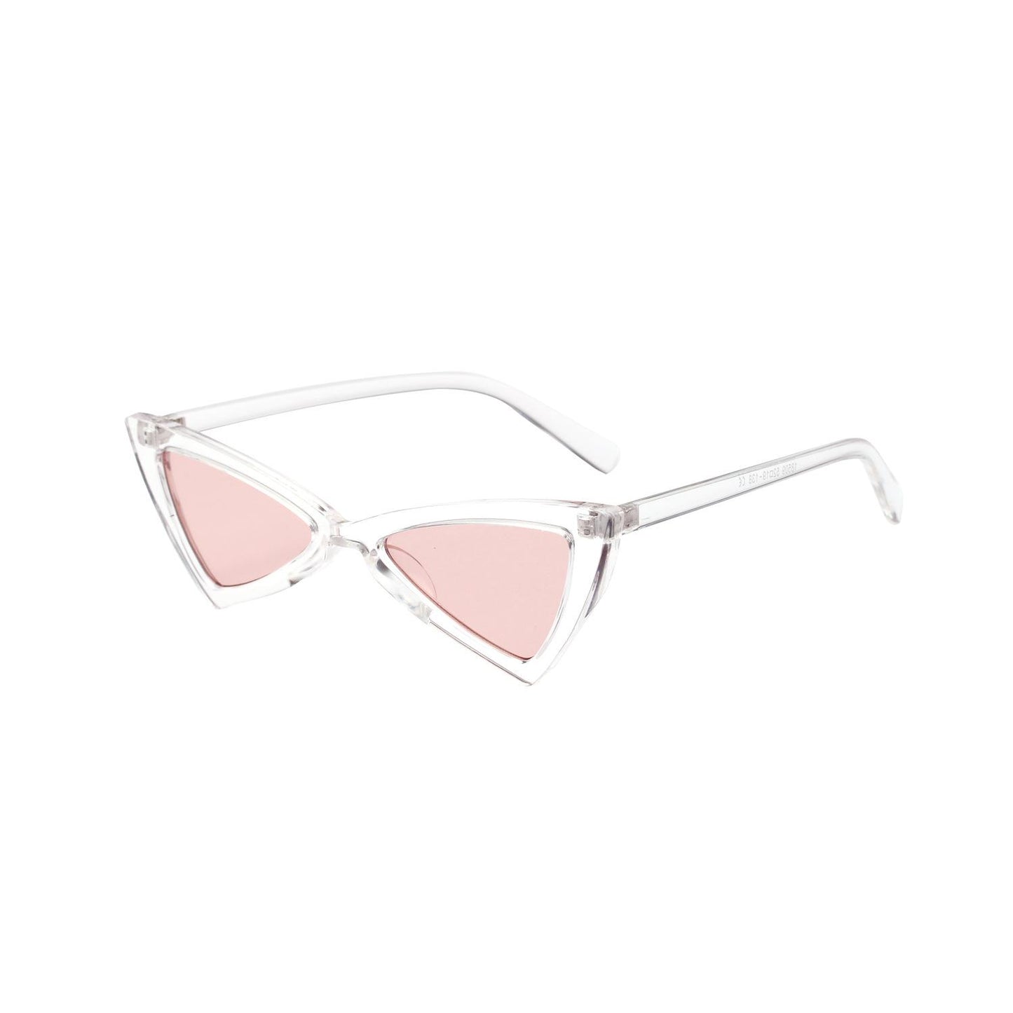 WTEMPO Cat Eyes Transparent Sunglasses Women Transparent Color Frame Glasses