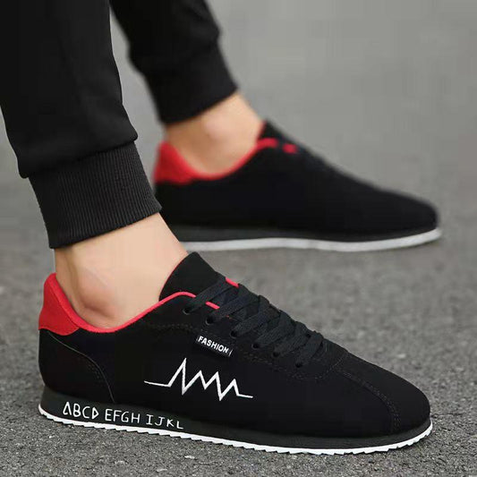 Spring Men Black Shoes Sports Casual Board Shoes Versatile Students MEN'S SHOES Social Canvas Trendy