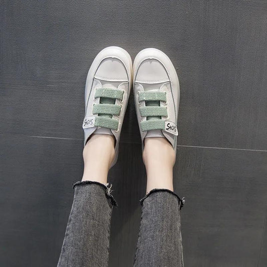 Women's Shoes Velcro Small White Shoes Ladies Soft Sole Sneakers All-match Korean Style Student Flat Casual Board Shoes