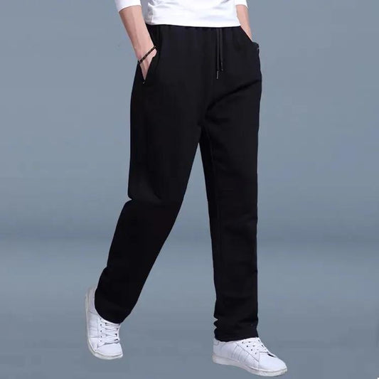 Men's Plus Size Sports Pants Spring and Autumn Sweatpants Thin Section Loose Straight Casual Pants Comfortable Breathable Sports Trousers