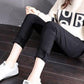 Black Velvet Lining Women's Winter Warmth and Thick Trousers Plus Velvet Was Thin and All-match Leggings Fashion Self-cultivation