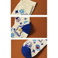 4 Pairs of Socks Men's Cartoon Personality Creative Socks Couple Trend Personality Stockings