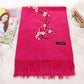 Hand-embroidered Scarf Women Increase All-match Warmth Women's Shawl Women's Outer Scarf Women's Winter Soft Fabric