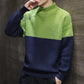 Autumn and Winter Sweater Trend Knit Sweater Round Neck Men's Thick Solid Color Base Shirt