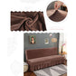 Armless Sofa Cover Inclusive Magic Sofa Cover Solid Color Folding Sofa Bed Cover with Skirt Elastic Furniture Protector Slipcover Couch Cover